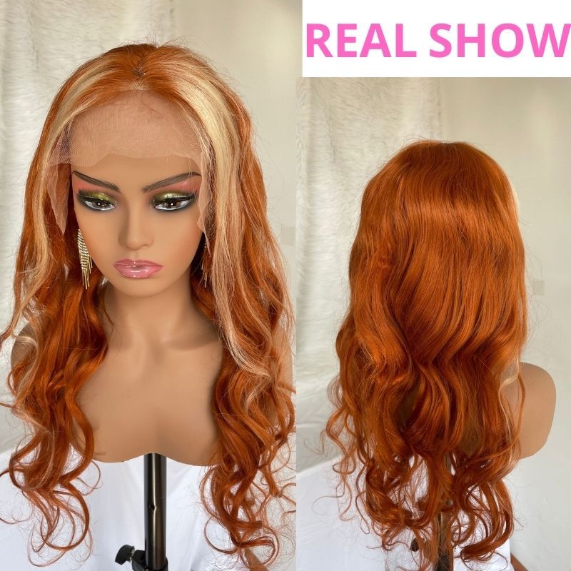 Human Virgin Hair Pre Plucked Lace Front Wig