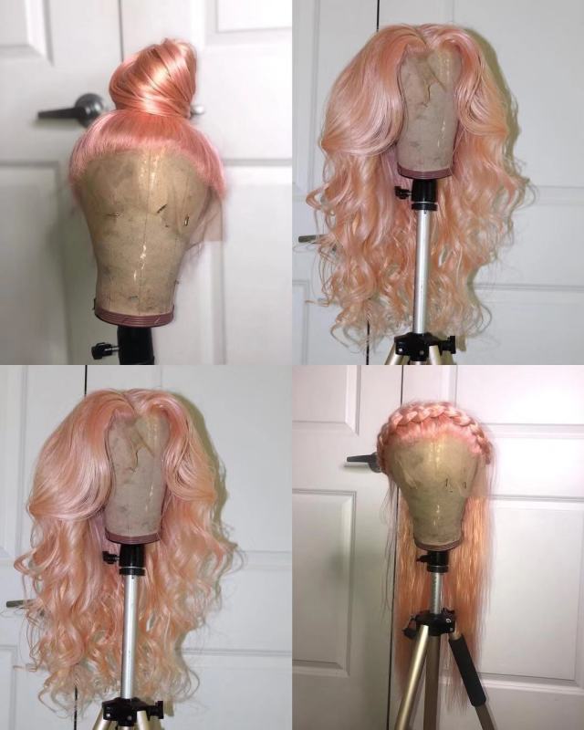 Human Virgin Hair Pre Plucked Lace Front Wig