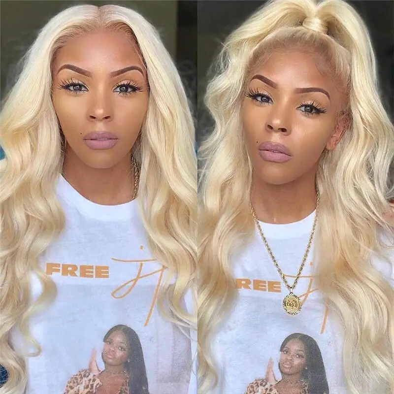 613 Honey Blonde Lace Front Wigs Pre plucked With Baby Hair Body Wave Lace Front Human Hair Wigs 13x4 Transparent Lace Front Wigs