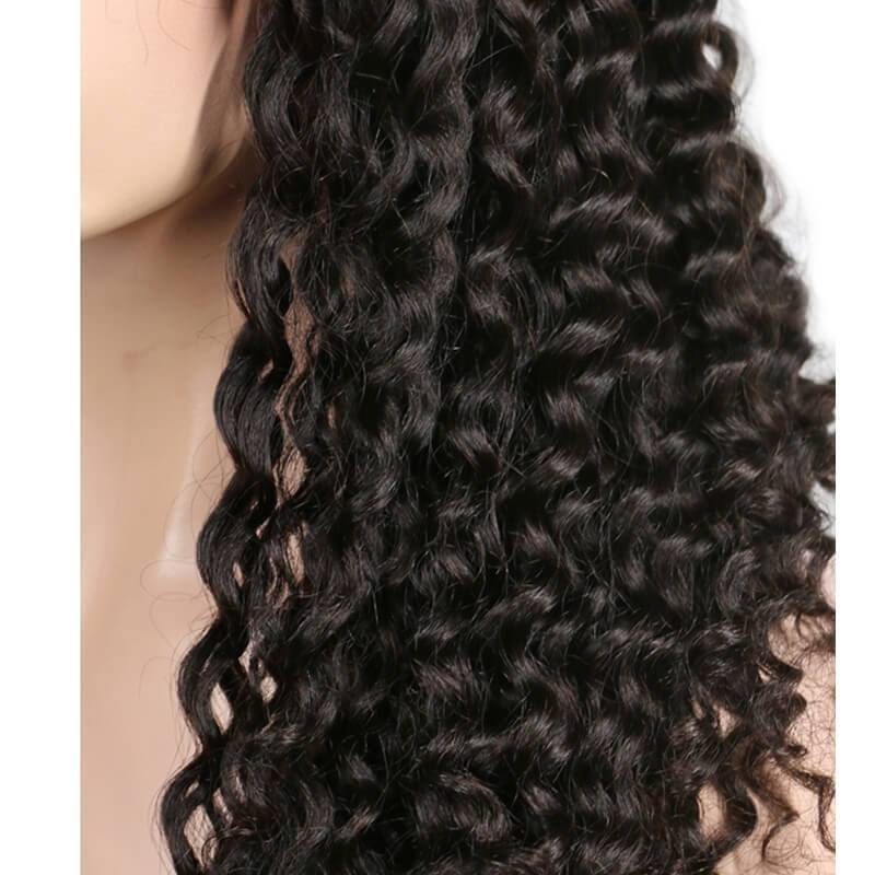 300% High Density Deep Curly for Black Women Human Wigs with Baby Hair Natural Hair Line  Human Hair Wigs