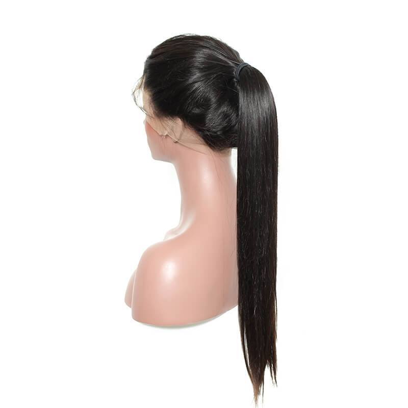 360 Lace Frontal Wigs Pre Plucked Silk Straight 100% Human Hair Wigs Natural Hair With Baby Hair Line Wigs 360 Lace Wig