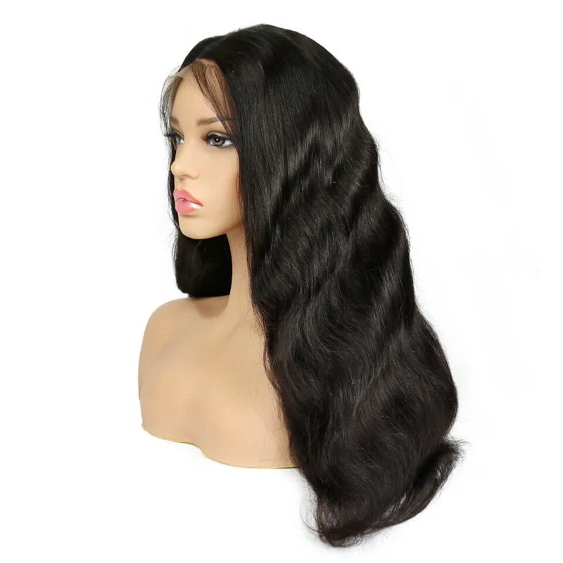 300% Density Wigs Body Wave Pre-Plucked Human Hair Wigs Glueless  Wigs Natural Hair Line