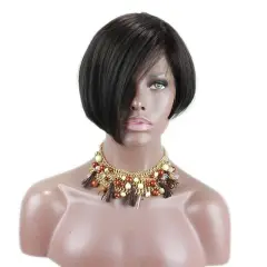 Side Part Bob Lace Front Wigs Beautiful Human Hair For Black Women Brazilian Human Hair