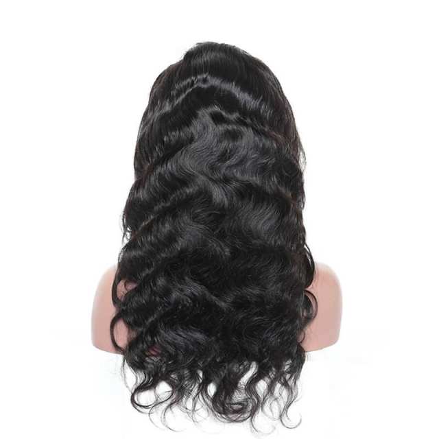 360 Lace Wigs Peruvian 180% Density 100 Human Hair Wigs Circular Full Wigs Body Wave Natural Hair Line Wigs