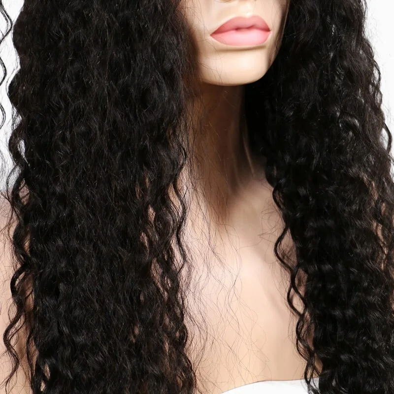 Full Lace Silk Top Glueless Wig Deep Wave Pre-Plucked Natural Hair Line Human Hair Wigs Brazilian Lace Wigs