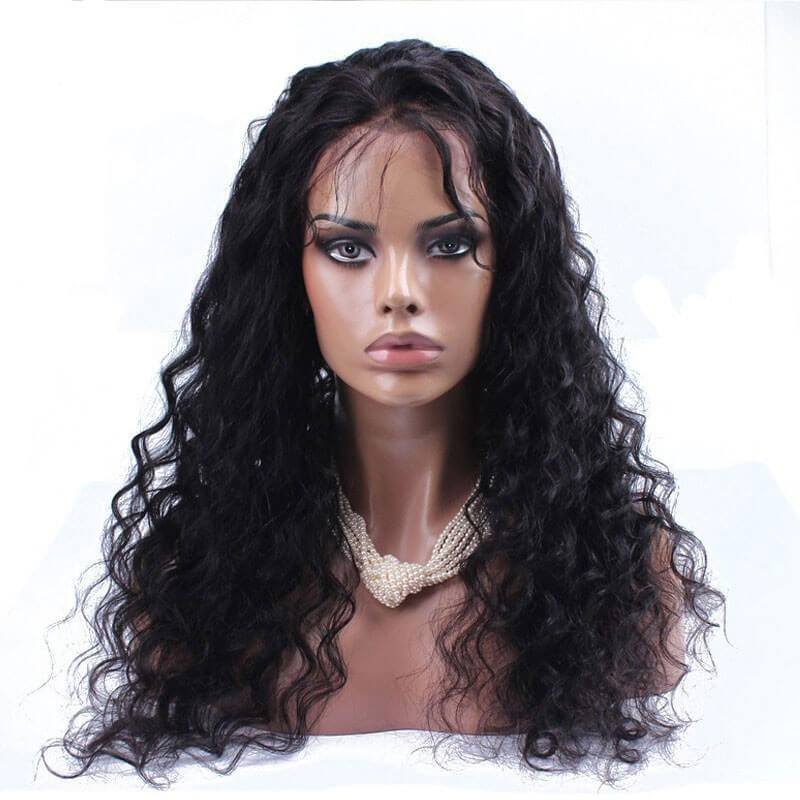 300% High Density Human Hair Lace Front Wigs Deep Curly with Baby Hair Natural Hair Line for Black Women