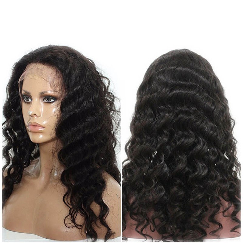 Silk Top Lace Wigs Brazilian Full Lace Wigs Loose Wave 130% Density For Black Women Human Hair Wigs