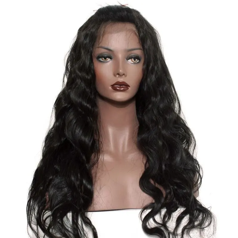 360 Circular Lace Wigs Body Wave Brazilian Lace Human Hair Wigs Natural Hair Line 180% Density