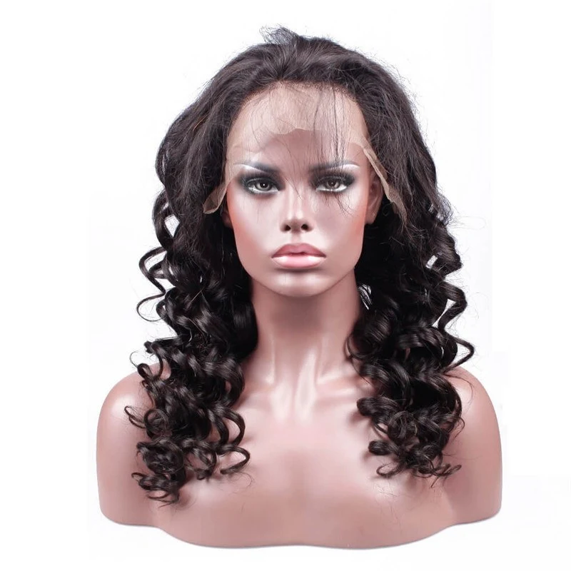 360 Lace Wigs Brazilian Full Lace Wigs Loose Wave 180 Density for Black Women Human Hair Wigs