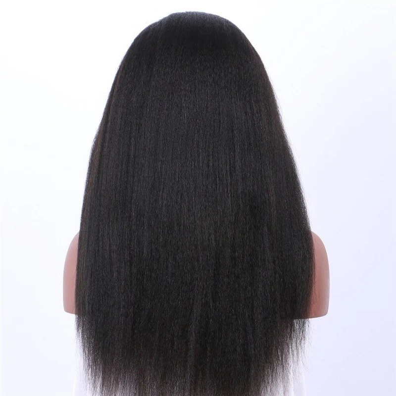 Kinky Straight 300% High Density Lace Wigs  Human Hair Wigs For Black Women