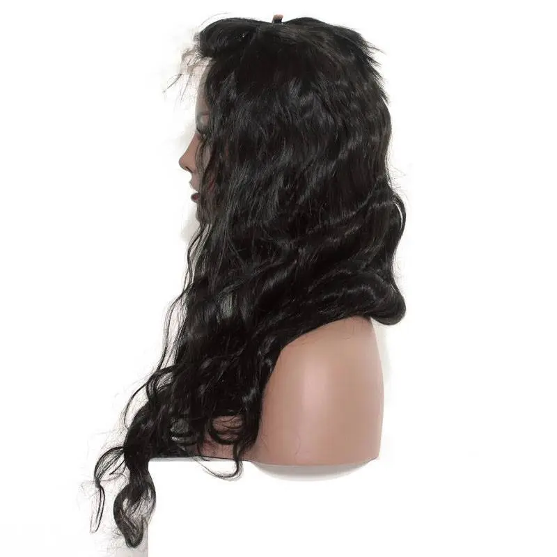 360 Circular Lace Wigs Body Wave Brazilian Lace Human Hair Wigs Natural Hair Line 180% Density