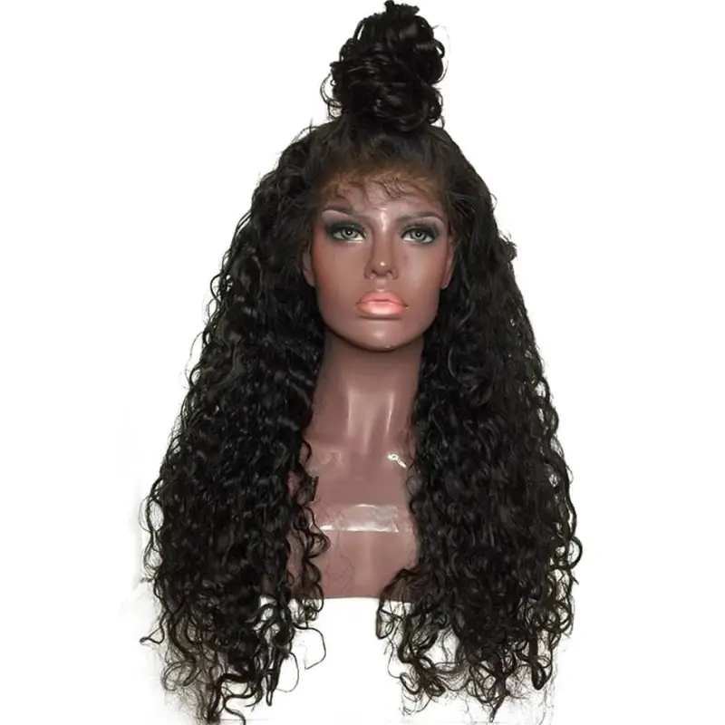 Brazilian Hair Deep Curly Lacce Front Wigs 300% High Density  Human Hair Wigs for Black Women