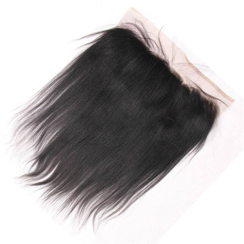 brazilian yaki straight 3 hair bundles with 13x4 lace frontal for sale