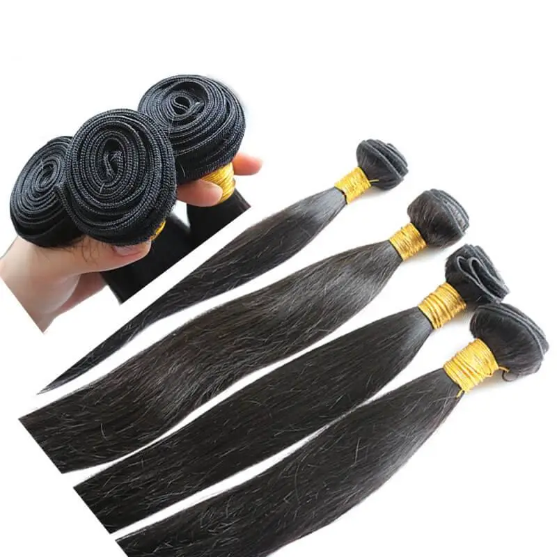 5X5 Transparent Invisible Hd Lace Thinner Lace Closure Silky Straight 3Bundles With Lace Closure  HD 5x5 Peruvian Human Hair Natural Color