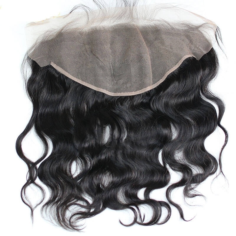 13X6 Ear To Ear Lace Frontal Closure Brazilian Body Wave 3 Bundles Human Hair Pre Plucked