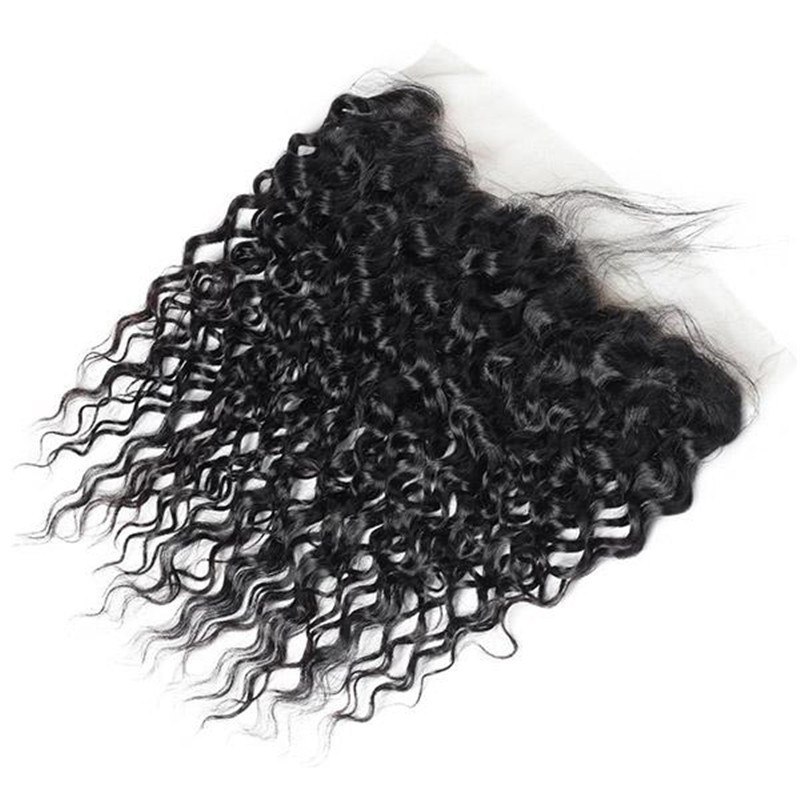 Peruvian Water Wave 3 Bundles with 13*4 Lace Frontal Human Hair