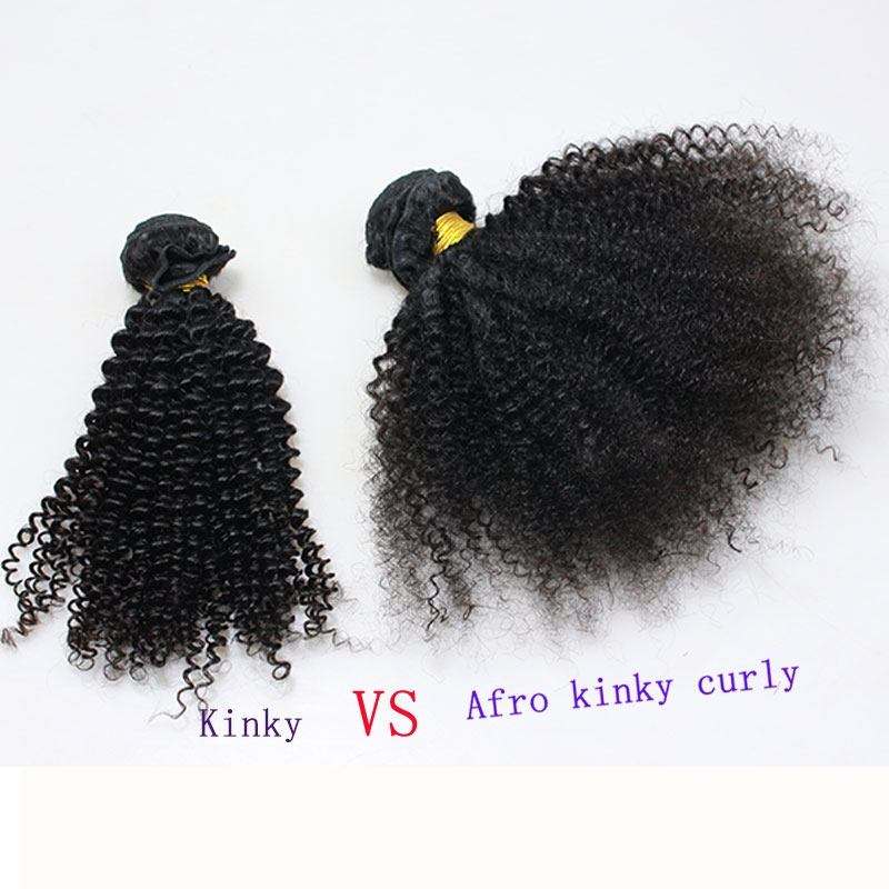 Natural Corlor Malaysian Virgin Human Kinky Curly Hair Weave 4 Bundles