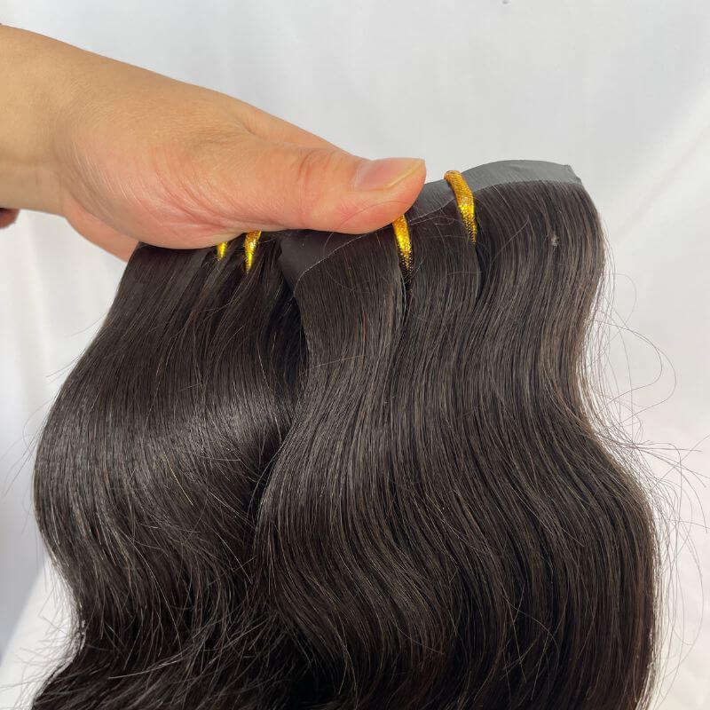 Eseewigs 12A Body Wave Tape Clips Extension Hair Extensions Virgin Hair Clips Tape In Hair For Black Woman Real Human Hiar
