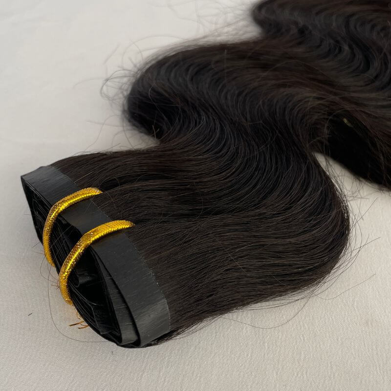 Eseewigs 12A Body Wave Tape Clips Extension Hair Extensions Virgin Hair Clips Tape In Hair For Black Woman Real Human Hiar