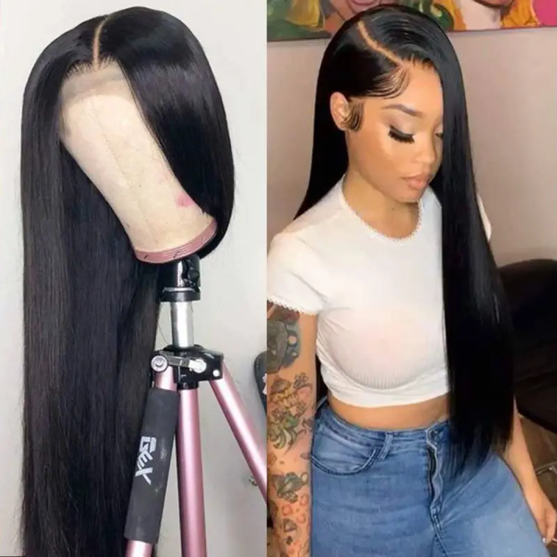 HD Lace Front Wigs Straight Skin Melt HD Lace Wigs 10A Brazilian Human Hair Wigs 5x5 Closure Wigs