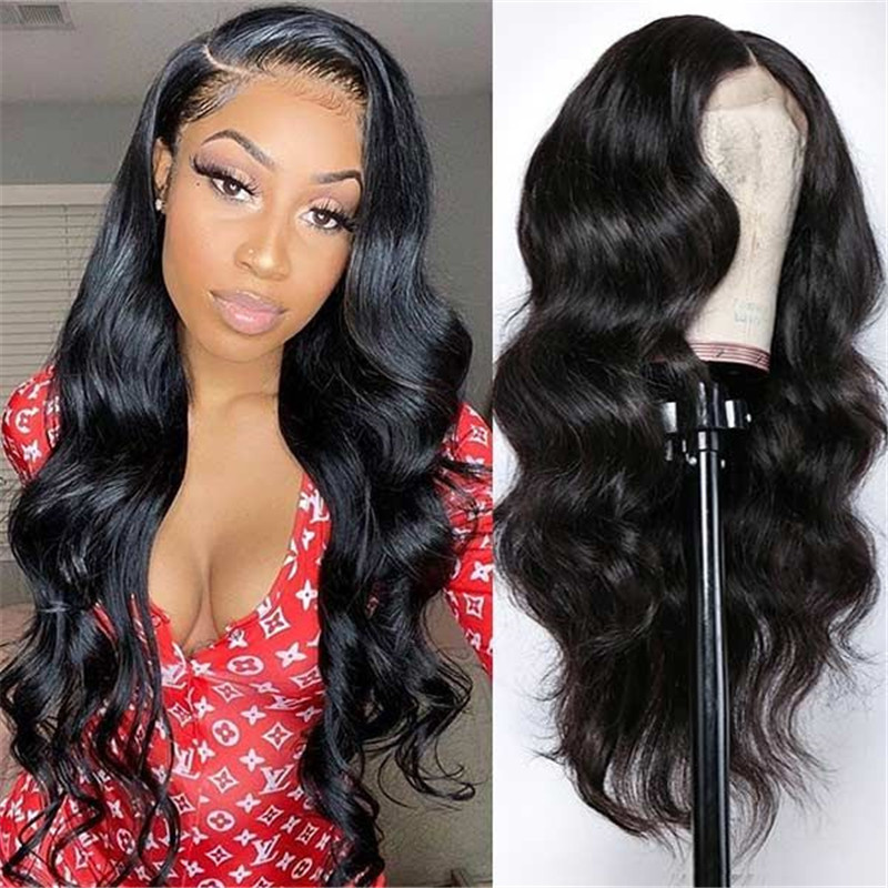 180% Density HD Transparent Lace Wigs Body Wave 13x4 Lace Front Wig 100% Human Hair