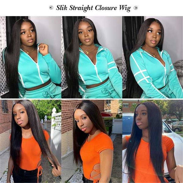 HD Transparent Lace Wigs Affordable 180% Density 13X6 Lace Front Wigs Straight Human Hair Wig For Women