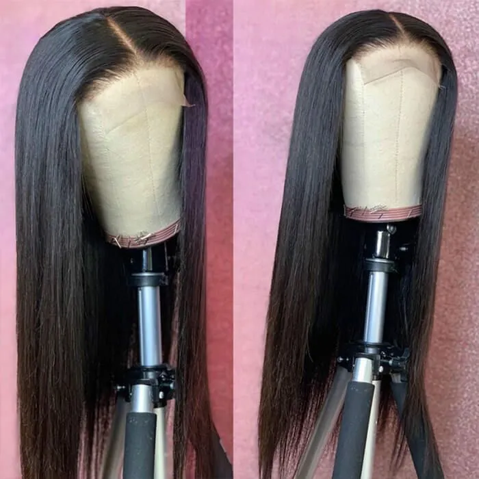 HD Lace Front Wigs Straight Skin Melt HD Lace Wigs 10A Brazilian Human Hair Wigs 5x5 Closure Wigs