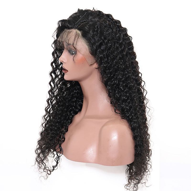 300% Density Wig Deep Wave Malaysian Lace Wigs with Baby Hair for Black Women Pre-Plucked Natural Hair Line