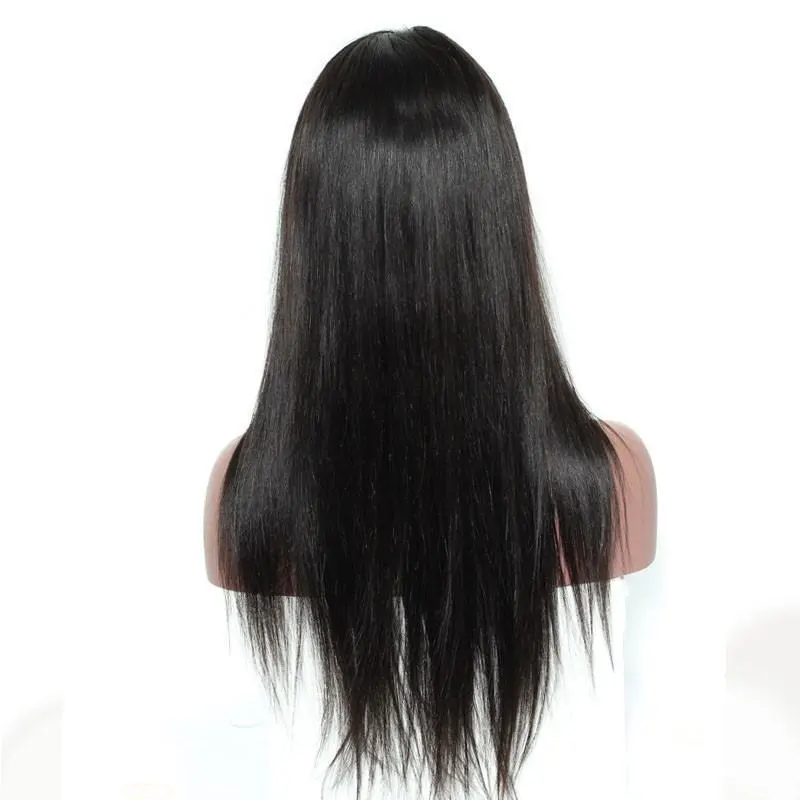 Pre-Plucked 300% Density Lace Front Wig Silky Straight Glueless  Wigs with Baby Hair