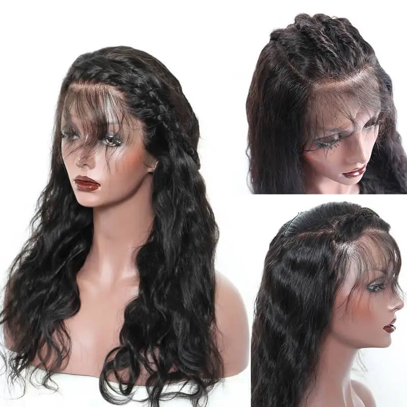 Pre-Plucked 300% Density Lace Front Wigs Body Wave Natural Hair Line Glueless  Human Hair Wigs with Baby Hair