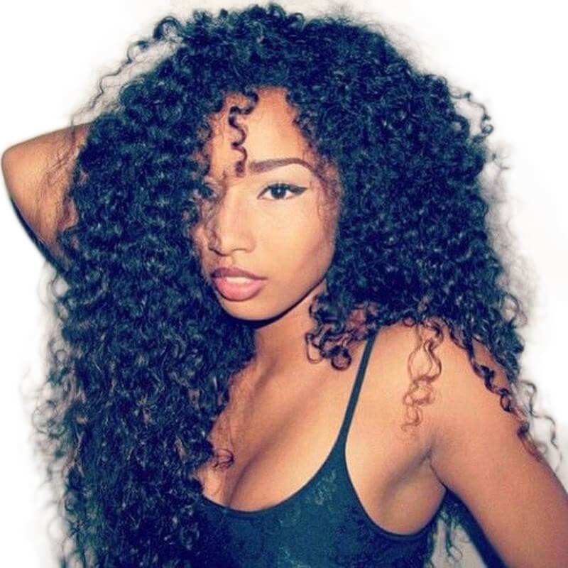 300% Density Deep Curly Lace Front Human Hair Wigs for Black Women Pre-Plucked 100% Human Hair Wigs With Baby Hair