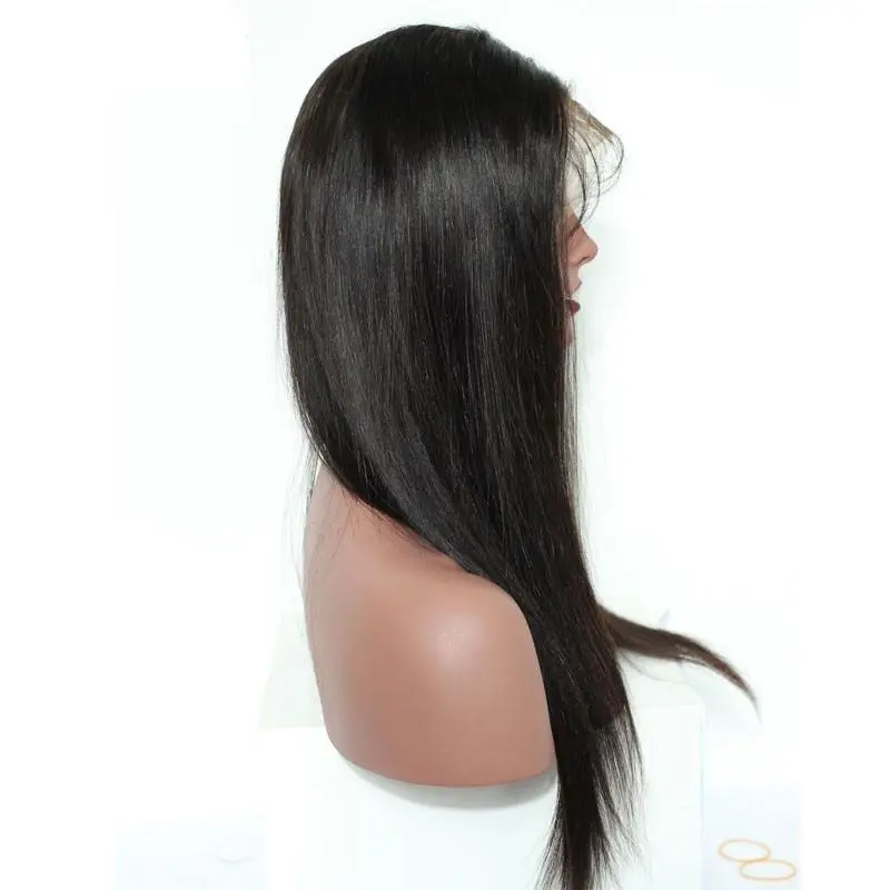 Pre-Plucked 300% Density Lace Front Wig Silky Straight Glueless  Wigs with Baby Hair