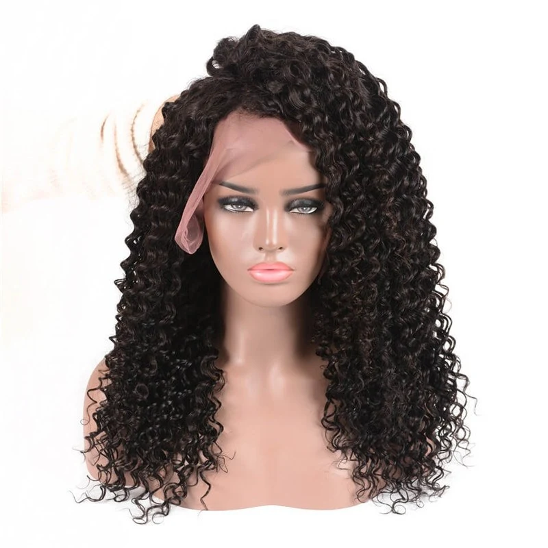 300% High Density Deep Curly 7A Brazilian Hair  Human Hair Wigs for Black Women