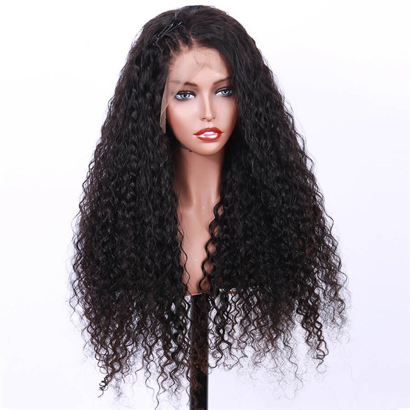 300% High Density Deep Curly  Human Hair Wigs 7A Brazilian Hair Wigs for Black Women
