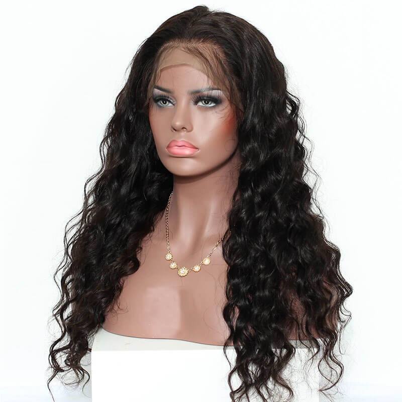 300% High Density Glueless Loose Wave  Wigs Human Hair with Baby Hair for Black Women Natural Hair Line