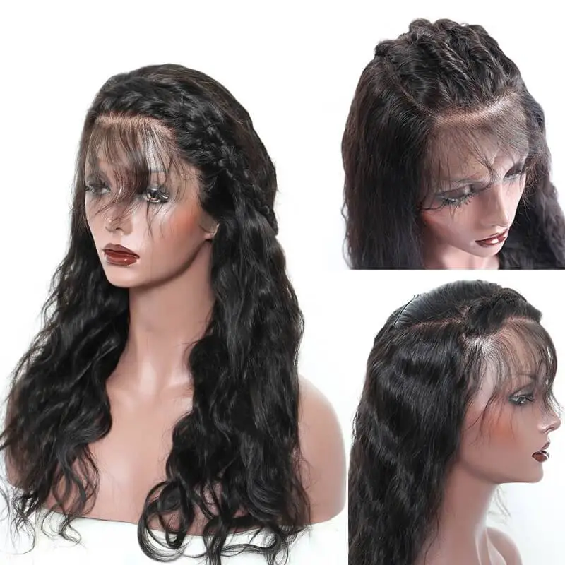 300% Density Wigs Pre-Plucked  Human Hair Wigs Natural Hair Line with Baby Hair Body Wave