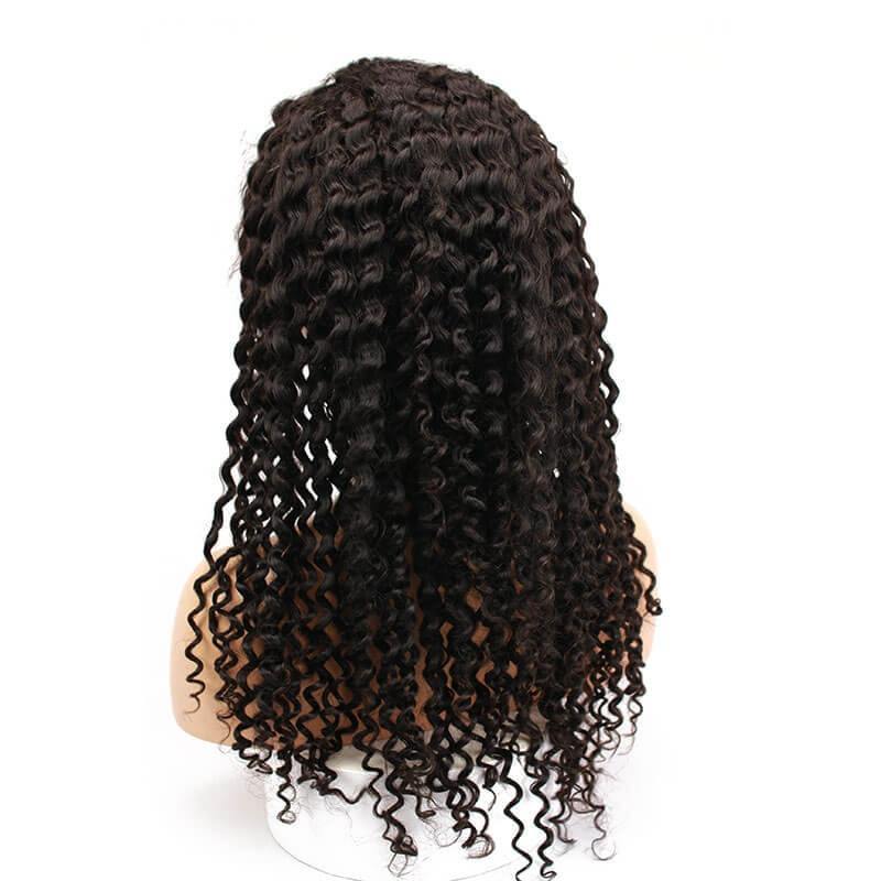 300% Density Deep Curly Lace Front Human Hair Wigs for Black Women Pre-Plucked 100% Human Hair Wigs With Baby Hair