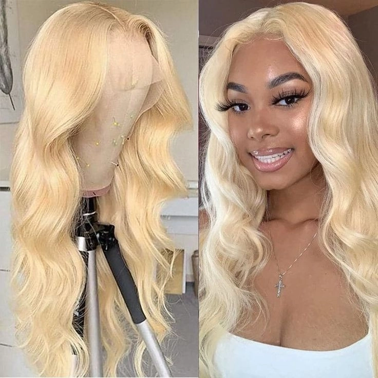 Blonde Human Hair Wigs For Women 613 Wig Wavy Hair Brazilian Remy Loose Wave Lace Front Human Hair Wigs Transparent Lace Wigs