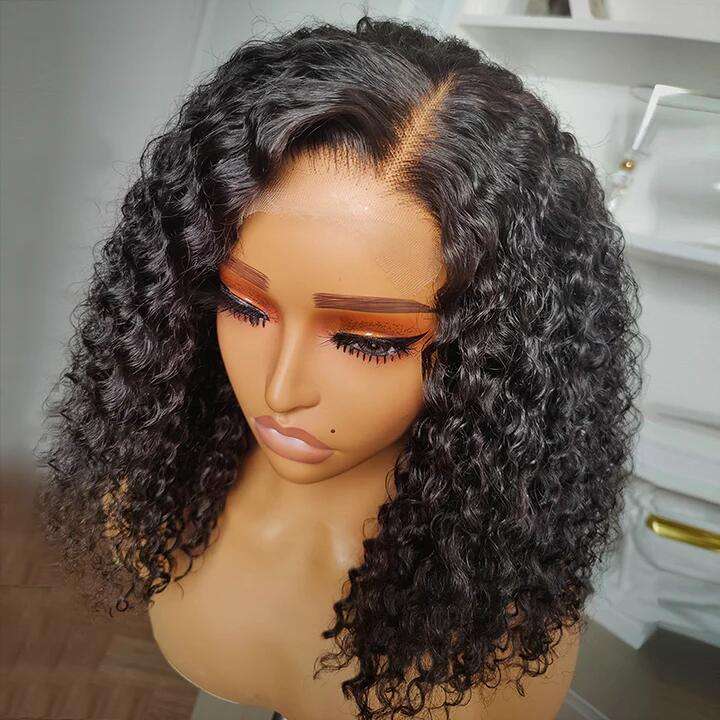 HD Transparent Lace Wigs 180% Density Deep Curly 13x4 Lace Front Wigs Human Hair Wigs For Sale
