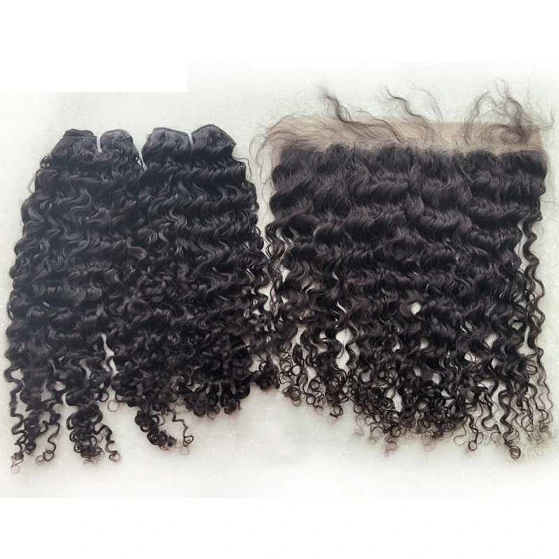 Human Hair Curly Extensions Grade 12A Virgin Raw Cambodian Hair Vendor Weave Bundles Natural Color Can Be Dyed