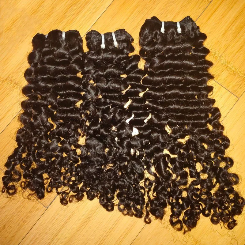 100% Unprocessed Burmese Curly Hair Weave Bundles Grade 12A Raw Virgin Burmese Hair No Tangle No Shedding