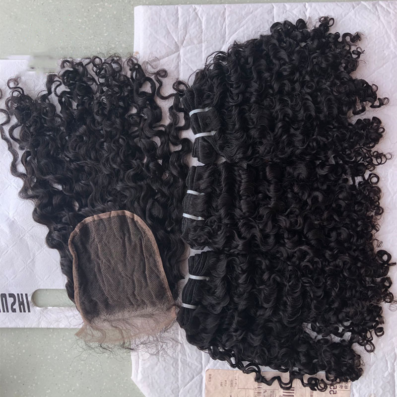 Raw Cambodian Soft Kinky Curly Hair Wholesale 8"-30", 100% Human Top Grade Raw Cambodian Hair Natural Color