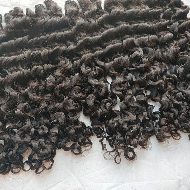 Raw Unprocessed Virgin Hair Vendors Great Raw Burmese Curly Human Hair Weave Bundles Natural Color Can Be Dyed