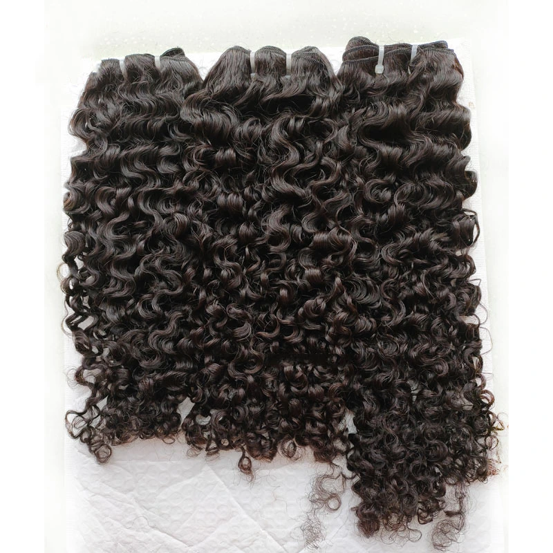 Human Hair Curly Extensions Grade 12A Virgin Raw Cambodian Hair Vendor Weave Bundles Natural Color Can Be Dyed