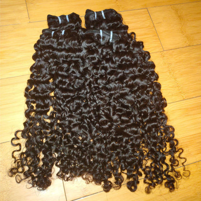 Grade 12A Raw Cambodian Hair, 100% Unprocessed Human Virgin Cambodian Curly Hair Bundles Natural Color Can Be Dyed
