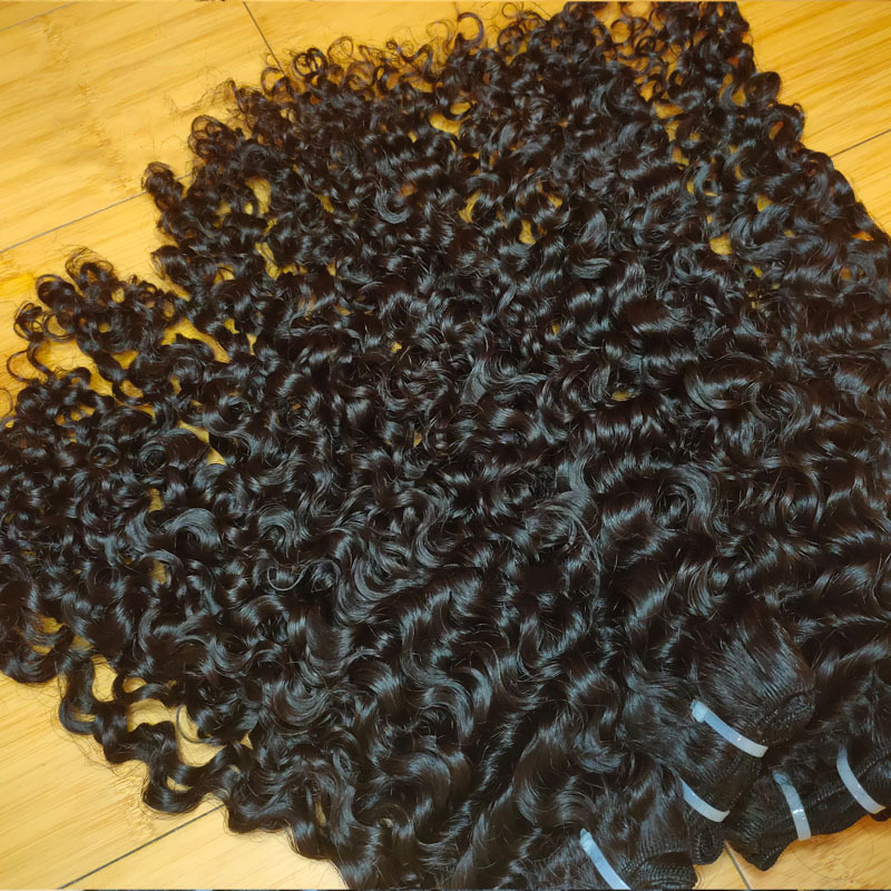 Unprocessed Raw Cambodian Curly Hair , Garde 12A Quality 80 Percent Cambodian Virgin Human Hair Deep Curly Can Be Dyed