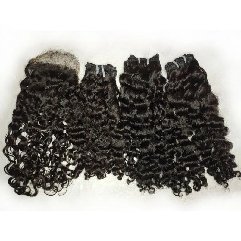 Burmese Curly Hair Vendor Wholesale Raw Unprocessed Burmese Deep Curly Weave Bundle 8"-30" Natural Color Burmese Curly Hair