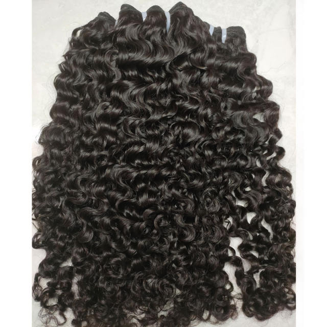 Raw Cambodian Hair Virgin Unprocessed Curly Bundles, Great Quality Unprocessed Human Hair Natural Color Can Be Dyed