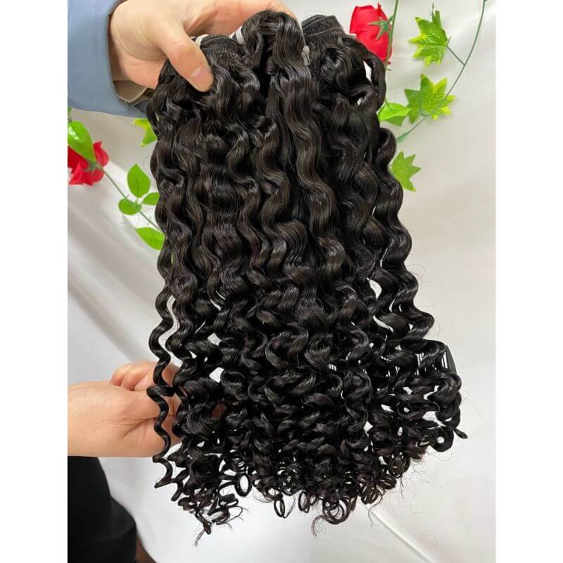 2023 New Arrival  Great Raw Burmese Curly Hair Soft Kinky Curly Human Virgin Burmese Hair Extensions Can Be Bleached