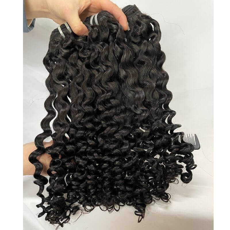 2023 New Arrival  Great Raw Burmese Curly Hair Soft Kinky Curly Human Virgin Burmese Hair Extensions Can Be Bleached